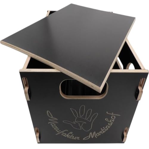 Manufaktur Martinshof Bierkasten Flaschenrutsche Deckel schwarz-braun Herrentag, Himmelfahrt, Geschenk für Männer, Party, Biergarten, Vatertag von Manufaktur Martinshof