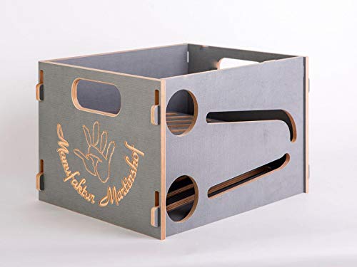 Manufaktur Martinshof Bierkasten Flaschenrutsche grau von Manufaktur Martinshof