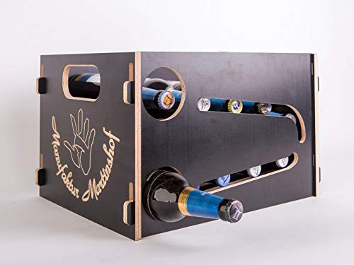 Manufaktur Martinshof Bierkasten Flaschenrutsche schwarz-braun von Manufaktur Martinshof