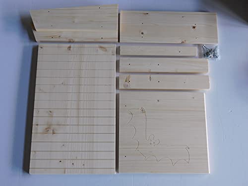 Fledermauskasten Bausatz Manufaktur Martinshof Brutplatz, Brutkasten, Nisthaus, Nisthöhle,Fledermaushotel,Spaltenkasten,Überwinterungshilfe Fledermauskasten Bausatz Manufaktur Martinshof Brutplatz, Brutkasten, Nisthaus, Nisthöhle,Fledermaushotel,Spaltenkasten,Überwinterungshilfe von Manufaktur Martinshof