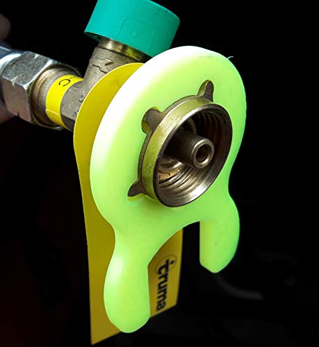 Gasschlüssel für Gasregler Druckminderer 5kg 11kg Wohnmobil Caravan Garten Grill Gasgrill (Neon Gelb) von Manufaktur3D