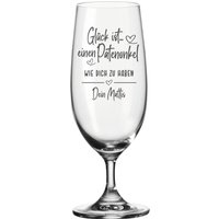 Personalisiertes Bierglas Patenonkel- Glück Ist... Mit Wunschnamen - Geburtstag Weihnachten Patengeschenk Optional Holzbox von ManufakturHerzlich