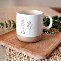 Tasse Geschenk Frauen | Personalisierte Blume Geburtsblume Geburtstag Muttertag Weihnachten Ostern Auch Ohne Gravur von ManufakturHerzlich