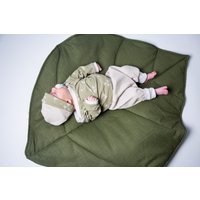 Leinen/ Krabbeldecke/Blatt/ Spieldecke/ Playmat/Blatt/Baby Geschenk Leinen/ Krabbeldecke/Blatt/ Spieldecke/ Playmat/Blatt/Baby Geschenk von ManufakturHerzstueck