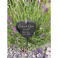 Oma Du Fehlst Auch Für Opa Mama Papa Herz Aus Schiefer Gedenkplatte Grabplatte Grabschmuck Trauerplatte Grabstein Grabstecker Oma Du Fehlst Auch Für Opa Mama Papa Herz Aus Schiefer Gedenkplatte Grabplatte Grabschmuck Trauerplatte Grabstein Grabstecker von ManufakturIdeenreich