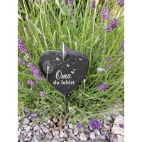 Oma Du Fehlst Herz Grabstecker Gedenkplatte Grabstein Mit Gravur Grabplatte Grabschmuck Schiefertafel Schiefer Oma Du Fehlst Herz Grabstecker Gedenkplatte Grabstein Mit Gravur Grabplatte Grabschmuck Schiefertafel Schiefer von ManufakturIdeenreich