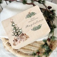 Personalisierte Heiligabend Box Holzbox Personalisiert Weihnachten Geschenk Frohe Für Kinder Familie Frauen Freundin Holzkiste von ManufakturLiebevoll