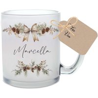 Tasse Weihnachten Personalisiert Glühwein Geschenk Weihnachtspunsch Wichtelgeschenk Nikolaus Glastasse Frau Freundin Manufaktur Liebevoll von ManufakturLiebevoll