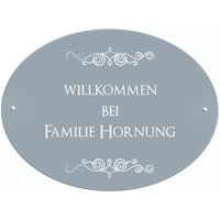 Türschild "Willkommen Bei Familie" - 10 Namensschilder Zum Auswählen von ManufakturLiebevoll
