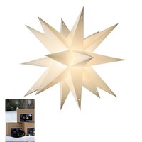 Weihnachtsstern Zur Außenbeleuchtung Weiß, Fensterdeko Weiß Handgemacht, Papierstern Weihnachtsstern Zur Außenbeleuchtung Weiß, Fensterdeko Weiß Handgemacht, Papierstern von ManufakturManos
