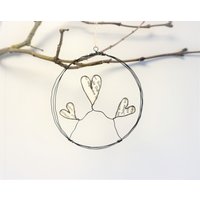 Draht Deko - Drahtkranz Drahtkränzchen Upcycling Türkranz Herzen Fensterdeko Drahtdeko Mit Herz Kränzchen Aus Schwarzem Draht Deko - Drahtkranz Drahtkränzchen Upcycling Türkranz Herzen Fensterdeko Drahtdeko Mit Herz Kränzchen Aus Schwarzem von ManufakturNicoleK