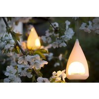 Baumlichtset | 3Er-Set, Handgemachtes Windlicht , Porzellan, Beleuchtung Garten, Balkon Und Weihnachtsbaum, Dekoration von ManufakturRaupach