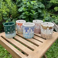 Keramik Windlicht Teelichthalter Garten Deko Geschenk Für Freunde Mitbringsel Einweihungsparty Geburtstagsgeschenk Keramik Windlicht Teelichthalter Garten Deko Geschenk Für Freunde Mitbringsel Einweihungsparty Geburtstagsgeschenk von ManufakturSternstund