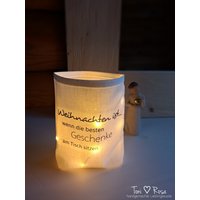 Lichttüte, Lichterbeutel, Weihnachten , Stoffwindlicht Mit Spruch, Frohe Weihnachten, Weihnachtsdeko Geschenkidee Shabby Lichttüte, Lichterbeutel, Weihnachten , Stoffwindlicht Mit Spruch, Frohe Weihnachten, Weihnachtsdeko Geschenkidee Shabby von ManufakturToniRosa