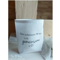 Lichttüte, Tischdeko Hochzeit , Lichterbeutel Mit Spruch, Der Schönste Weg Ist Gemeinsame, Geschenk Zur Lichttüte, Tischdeko Hochzeit , Lichterbeutel Mit Spruch, Der Schönste Weg Ist Gemeinsame, Geschenk Zur von ManufakturToniRosa