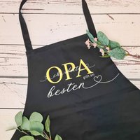 Personalisierte Schürze Opa | Papa Grillt Am Besten von ManufakturZauber