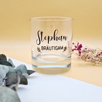 Personalisiertes Whiskeyglas Für Bräutigam | Trauzeuge von ManufakturZauber