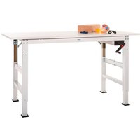 Manuflex AS0033.5012 Packtisch PACKPOOL Ergo K mit Melaminplatte, BxTxH = 2000 x 800 x 722-1022mm Li von Manuflex