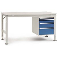 Manuflex AU5847.3003 Komplett-Arbeitstisch Grund UNIVERSAL Standard mit Kunststoff-Platte, BxTxH = 2 Manuflex AU5847.3003 Komplett-Arbeitstisch Grund UNIVERSAL Standard mit Kunststoff-Platte, BxTxH = 2 von Manuflex