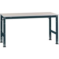 Manuflex AU6107.7016 Arbeits-Anbautisch UNIVERSAL Standard mit Kunststoffplatte, BxTxH = 1750 x 1200 von Manuflex