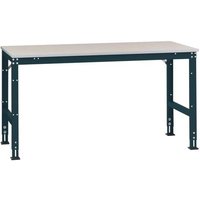 Manuflex AU6137.7016 Arbeits-Anbautisch UNIVERSAL Standard mit Kunststoffplatte, BxTxH = 2000 x 1200 von Manuflex