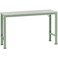 Manuflex AU8139.6011 Arbeits-Anbautisch UNIVERSAL Spezial mit PVC Dekorplatte, BxTxH = 2000 x 1200 x von Manuflex