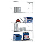 Manuflex Anbauregal 5 Silber 1.000 x 500 x 2.000 mm Manuflex Anbauregal 5 Silber 1.000 x 500 x 2.000 mm von Manuflex