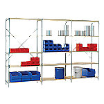 Manuflex Anbauregal RB2127 5 Silber, Braun 1.000 x 400 x 2.000 mm Manuflex Anbauregal RB2127 5 Silber, Braun 1.000 x 400 x 2.000 mm von Manuflex
