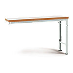 Manuflex Anbauwerkbank Stationär Profi Kunststoff, Stahl Lichtgrau 2.000 x 700 mm von Manuflex