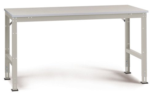 Manuflex Arbeits-Grundtisch UNIVERSAL Standard mit PVC-Platte, BxTxH = 2000x1000x760-870 mm Manuflex Arbeits-Grundtisch UNIVERSAL Standard mit PVC-Platte, BxTxH = 2000x1000x760-870 mm von Manuflex