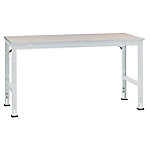 Manuflex Arbeitstisch Kunststoff, Stahl Lichtgrau 2.000 x 800 mm Manuflex Arbeitstisch Kunststoff, Stahl Lichtgrau 2.000 x 800 mm von Manuflex