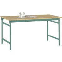 Manuflex BB3035.0001 Beistelltisch BASIS stationär mit Multiplex-Tischplatte in Graugrün HF 0001, von Manuflex