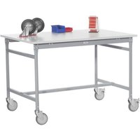 Manuflex BB4081.9006 Beistelltisch BASIS mobil mit Melamin-Tischplatte in Alusilber ähnlich RAL 900 Manuflex BB4081.9006 Beistelltisch BASIS mobil mit Melamin-Tischplatte in Alusilber ähnlich RAL 900 von Manuflex