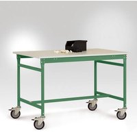 Manuflex LB4036.6011 ESD ESD-Beistelltisch BASIS mobil mit Kunststoff-Tischplatte in Resedagrün RAL Manuflex LB4036.6011 ESD ESD-Beistelltisch BASIS mobil mit Kunststoff-Tischplatte in Resedagrün RAL von Manuflex