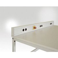 Manuflex LZ3526.7035 ESD ESD-Komplett-Energiekanal mit 3 x 2-fach Steckdose + 1 x Not-Aus-Schalter, von Manuflex
