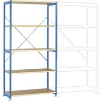 Manuflex RP1013.5007 Fachbodenregal-Grundmodul (B x H x T) 1030 x 2000 x 600mm Holzboden von Manuflex