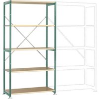 Manuflex RP1014.0001 Fachbodenregal-Grundmodul (B x H x T) 1030 x 2000 x 700mm Holzboden von Manuflex