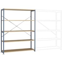 Manuflex RP1044.9006 Fachbodenregal-Grundmodul 140kg (B x H x T) 1470 x 2000 x 800mm Stahl pulverbes von Manuflex