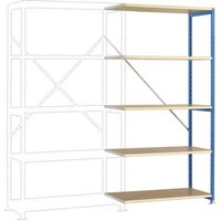 Manuflex RP1106.5007 Fachbodenregal-Anbaumodul (B x H x T) 1000 x 2000 x 400mm Holzboden von Manuflex