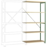 Manuflex RP1113.6011 Fachbodenregal-Anbaumodul (B x H x T) 1000 x 2000 x 600mm Holzboden von Manuflex