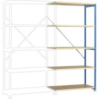 Manuflex RP1115.5012 Fachbodenregal-Anbaumodul (B x H x T) 1000 x 2000 x 800mm Holzboden von Manuflex