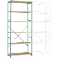 Manuflex RP1314.0001 Fachbodenregal-Grundmodul (B x H x T) 1030 x 2500 x 700mm Holzboden von Manuflex