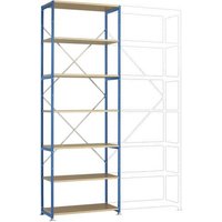 Manuflex RP1613.5007 Fachbodenregal-Grundmodul (B x H x T) 1030 x 3000 x 600mm Holzboden von Manuflex