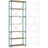 Manuflex RP1613.5021 Fachbodenregal-Grundmodul (B x H x T) 1030 x 3000 x 600mm Holzboden von Manuflex