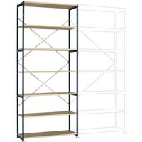 Manuflex RP1627.7016 Fachbodenregal-Grundmodul (B x H x T) 1250 x 2000 x 500mm Holzboden von Manuflex