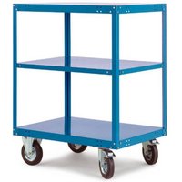 Manuflex TT4053.5007 Regalwagen Stahl pulverbeschichtet Traglast (max.): 500kg Brillant-Blau von Manuflex