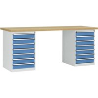 Manuflex WC5126.5012 Werkbanksystem COMBI, 2 Gehäuse Modell 3 mit Multiplexplatte, BxTxH = 2000 x 7 Manuflex WC5126.5012 Werkbanksystem COMBI, 2 Gehäuse Modell 3 mit Multiplexplatte, BxTxH = 2000 x 7 von Manuflex