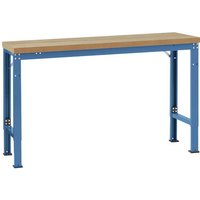 Manuflex WP6006.5007 Grundwerkbank PROFI Spezial mit Blechbelagplatte, BxTxH = 1250 x 700 x 740-1040 von Manuflex