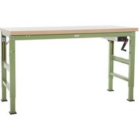 Manuflex WP8029.7016 Grundwerkbank PROFI Ergo K mit Kunstoffplatte, BxTxH = 1750 x 700 x 740-1040mm von Manuflex