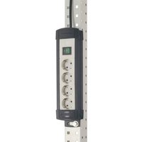 Manuflex ZB0028 Profi-Steckdosenleiste, 230 V/ 50 Hz, 4-fach, 1,8m Zuleitung, aus Kunststoff von Manuflex